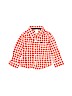 Carter's 100% Cotton Orange Long Sleeve Button-Down Shirt 6-9 MO / 9 MO - photo 1