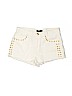 Forever 21 100% Cotton White Denim Shorts Size 28 waist - photo 1