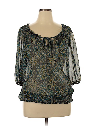 Faded Glory 3/4 Sleeve Blouse (view 1)