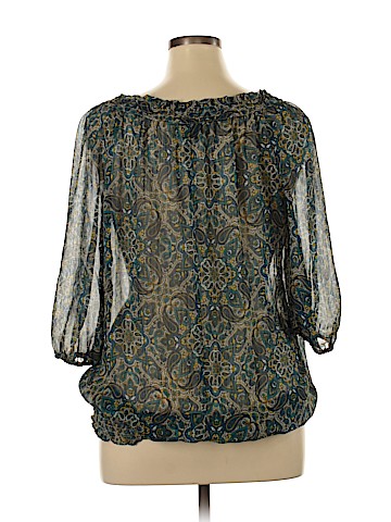 Faded Glory 3/4 Sleeve Blouse (view 2)