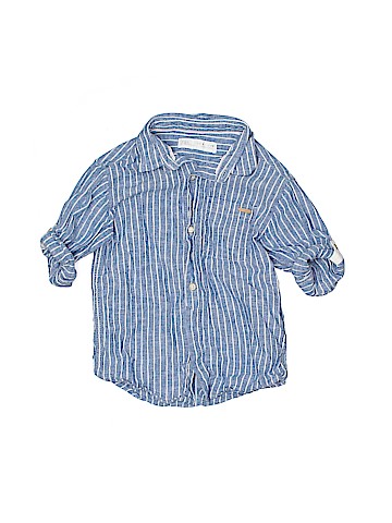 Zara Kids Short Sleeve Button-Down Shirt (view 1)