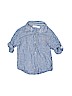 Zara Kids 100% Cotton Blue Short Sleeve Button-Down Shirt Size 5 - photo 1