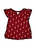 Old Navy 100% Polyester Burgundy Short Sleeve Blouse Size 14 - photo 1