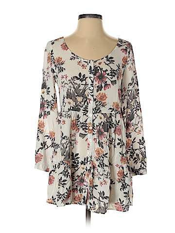 Kendall & Kylie Long Sleeve Button-Down Shirt (view 1)