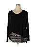 Lane Bryant Black Long Sleeve Top Size 22 - 24 Plus - photo 1