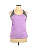 Bally Total Fitness 100% Polyester Purple Active Tank Size XL - photo 1