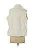 Croft & Barrow 100% Polyester White Faux Fur Vest Size S (petite) - photo 2