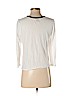 Aqua White Long Sleeve Top Size S - photo 2