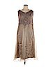 Alex Evenings Tan Cocktail Dress Size 16 (petite) - photo 1