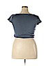 Leith Blue Short Sleeve Top Size XXL - photo 2