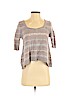 Free People Tan 3/4 Sleeve Top Size S - photo 1
