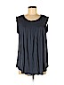 Ann Taylor LOFT 100% Rayon Blue Short Sleeve Top Size M - photo 1