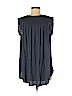 Ann Taylor LOFT 100% Rayon Blue Short Sleeve Top Size M - photo 2