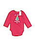 The Children's Place 100% Cotton Red Long Sleeve Onesie Size 6-9 mo - photo 1
