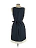 Ann Taylor 100% Polyester Blue Casual Dress Size L (petite) - photo 2