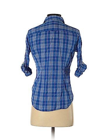 American Eagle Outfitters 3/4 Sleeve Button-Down Shirt (view 2)