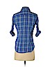 American Eagle Outfitters 100% Cotton Blue 3/4 Sleeve Button-Down Shirt Size 4 - photo 2