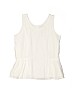 The Children's Place 100% Rayon Solid White Sleeveless Blouse Size 5 - 6 - photo 1