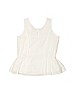 The Children's Place 100% Rayon Solid White Sleeveless Blouse Size 5 - 6 - photo 2