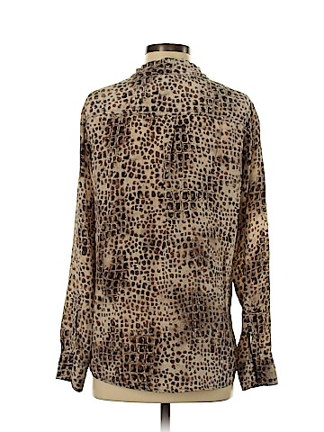 Gerard Darel Long Sleeve Silk Top (view 2)