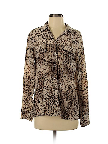 Gerard Darel Long Sleeve Silk Top (view 1)