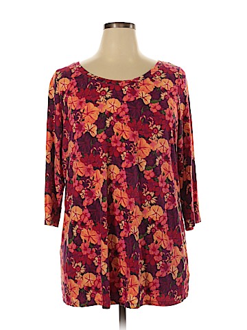 Isaac Mizrahi LIVE! 3/4 Sleeve Top (view 1)