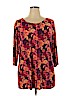 Isaac Mizrahi LIVE! Pink 3/4 Sleeve Top Size 1X - photo 1