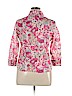 Ann Taylor LOFT 100% Cotton Pink 3/4 Sleeve Button-Down Shirt Size 14 - photo 2
