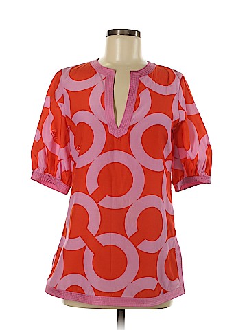 Coach Short Sleeve Silk Top (view 1)