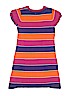 The Children's Place 100% Cotton Stripes Purple Dress Size 7 - 8 - photo 2