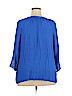 GNW 100% Polyester Blue Long Sleeve Blouse Size 3X - photo 2