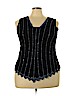 Studio 1940 Black Sleeveless Top Size 20 - photo 1