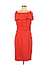 Badgley Mischka 100% Polyester Orange Cocktail Dress Size 8 - photo 1