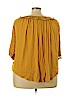 Araza 100% Rayon Yellow 3/4 Sleeve Blouse Size 3X - photo 2