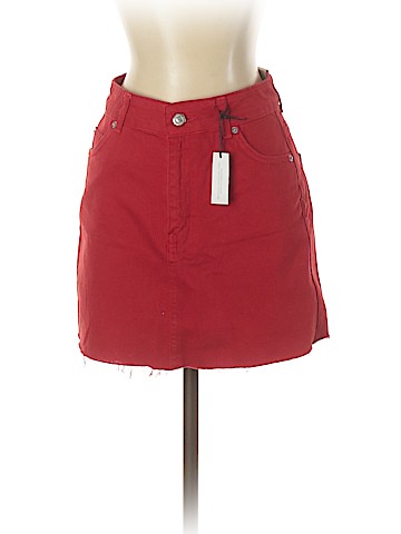Topshop Denim Skirt (view 1)