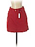Topshop 100% Cotton Red Denim Skirt Size 2 - photo 1