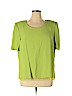 Dana Kay Green Short Sleeve Blouse Size 16 - photo 1