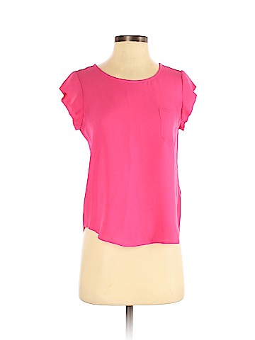 Joie Short Sleeve Silk Top (view 1)