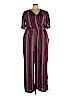 Maurices 100% Rayon Purple Jumpsuit Size 24 (3) - photo 1