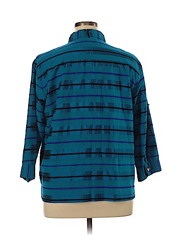 Chico's Design Long Sleeve Silk Top (view 2)