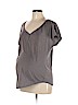 Motherhood 100% Cotton Gray Short Sleeve T-Shirt Size L - photo 1