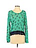 rue21 100% Polyester Green Long Sleeve Top Size M - photo 1