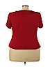 S.L. Fashions 100% Polyester Red Short Sleeve Blouse Size 22 - photo 2