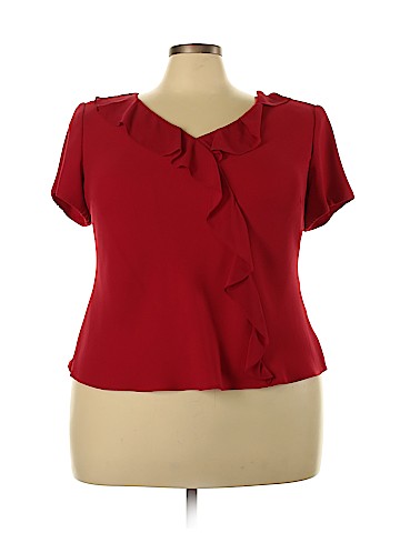 S.L. Fashions Short Sleeve Blouse (view 1)