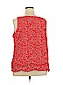 Old Navy 100% Polyester Red Sleeveless Blouse Size XXL - photo 2