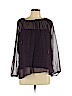 Point Sur 100% Polyester Burgundy 3/4 Sleeve Blouse Size L - photo 1
