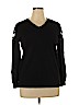 Lane Bryant Black Pullover Sweater Size 10 - 12 Plus - photo 1