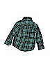 Carter's 100% Cotton Plaid Teal Long Sleeve Button-Down Shirt Size 3T - photo 2