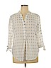 Ivanka Trump White 3/4 Sleeve Blouse Size XL - photo 1