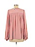 Ann Taylor LOFT 100% Polyester Pink Long Sleeve Blouse Size M - photo 2